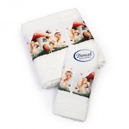 Πετσέτες Βρεφικές Fairies 331 (Σετ 2τμχ) White DimCol WHITE