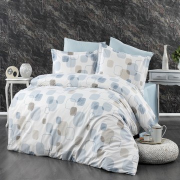 Μαξιλαροθήκη Μελίνα 707 White-Light Blue DimCol