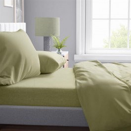 Bed Sheets Solid 504 (Set 4pcs) Olive DimCol OLIVE