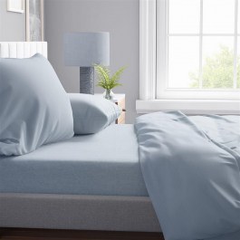 Bed Sheets Solid 505(Set 4pcs) Light Blue-Grey DimCol LIGHT BLUE-GREY