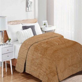 Κουβέρτα Coral Fleece Jacquard Brick 02 Beige DimCol BEIGE
