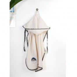 Κάπα Βρεφική Με Κέντημα Cloudy Bear 177 Ecru-Grey DimCol ECRU-GREY