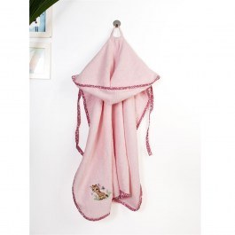 Κάπα Βρεφική Με Κέντημα Giraffe 171 Pink DimCol PINK