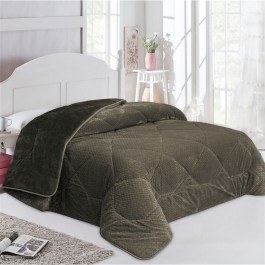 Κουβερτοπάπλωμα 1960 Jacquard Waves-Fleece 700gr/m² Olive DimCol OLIVE