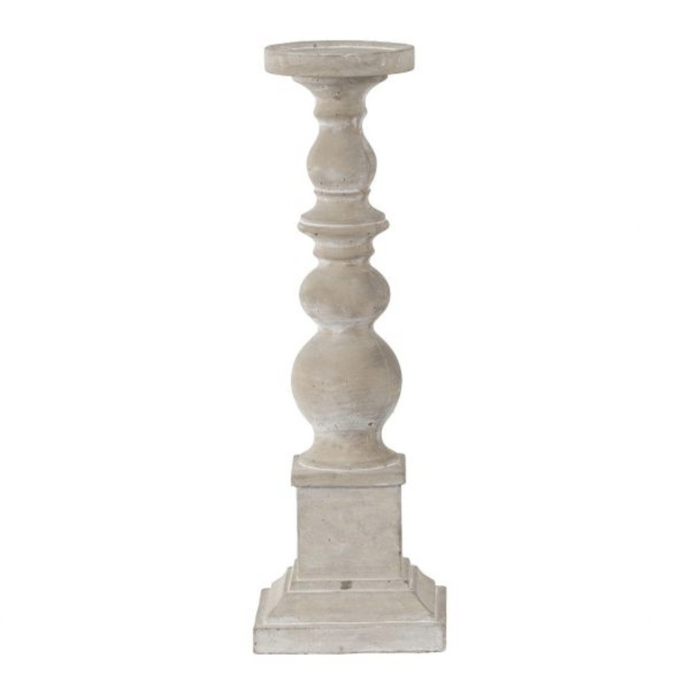 Κηροπήγιο D8567 16,5x16,5x51cm Grey Artekko