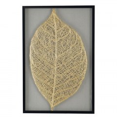 Frame Leaf Zleact 82886 60x90x3cm Multi Artekko