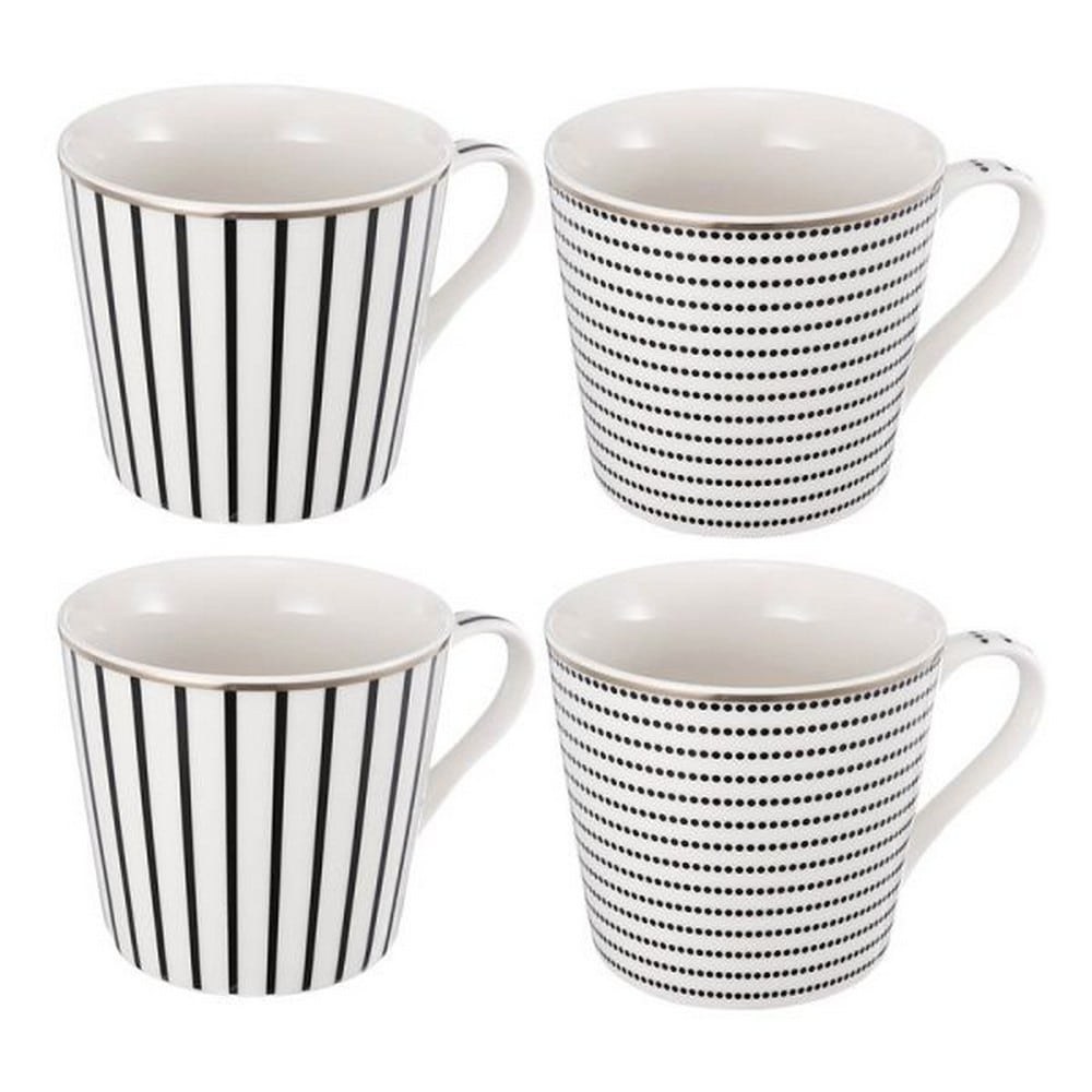 Κούπες Iqorser (Σετ 4Τμχ) 1347 10x13,5x9cm White-Black Artekko