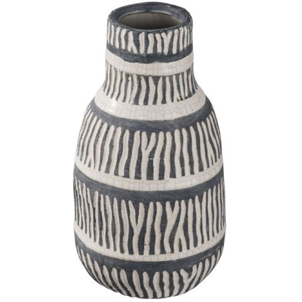 Βάζο Διακοσμητικό Candia 1707 14,5x14,5x28cm Grey Artekko