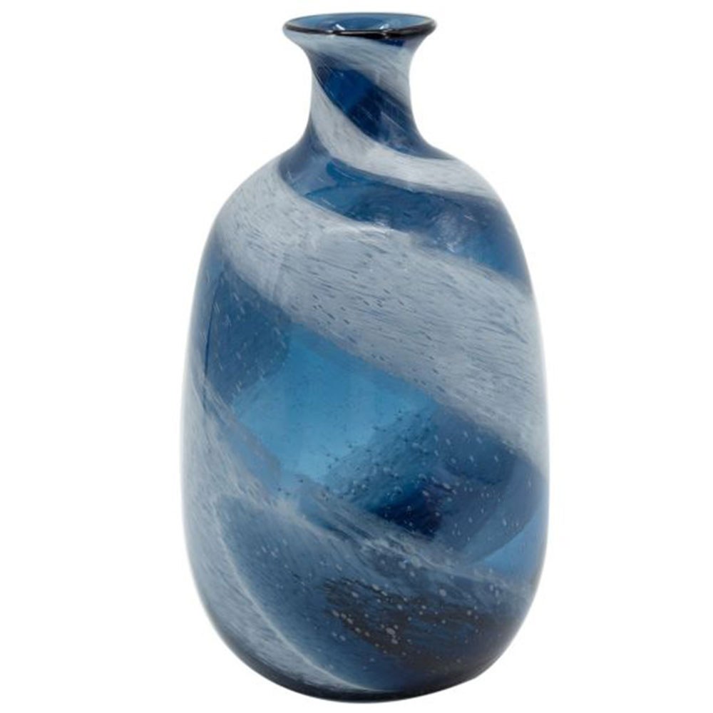 Βάζο Διακοσμητικό Mayron 79949-L 19x19x40cm White-Blue Artekko