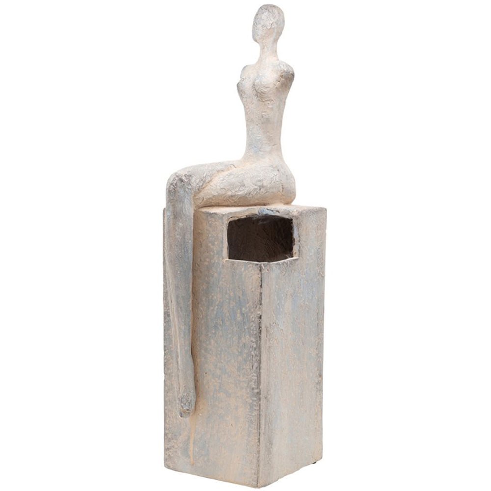 Βάζο Διακοσμητικό Cement D77592-DS 20x15x52cm Grey Artekko