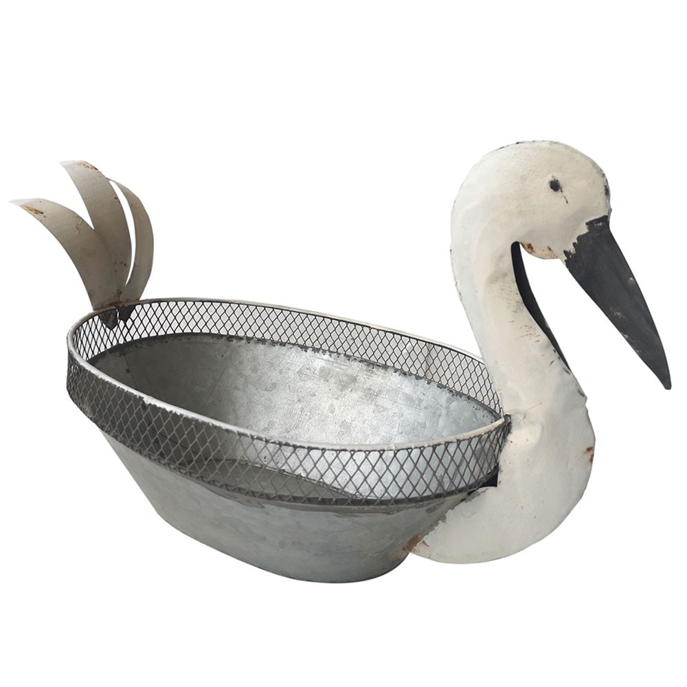 Κασπώ Πτηνό 742-2499 43x23x28cm Silver-White Artekko