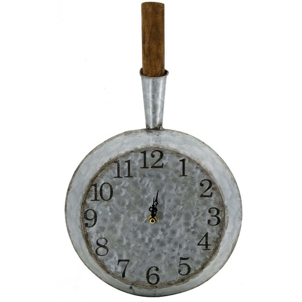 Ρολόι Τοίχου Clock SA80178-DS 27x7,5x46cm Silver Artekko