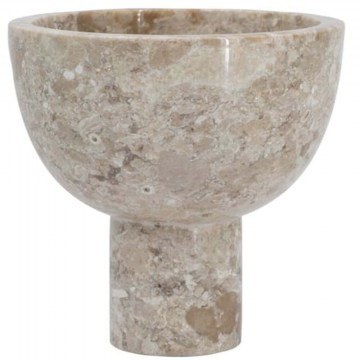 Decorative Bowl Marble 86456 15x15x15cm Beige Artekko