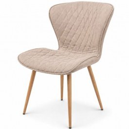 Chair Elda 047-6269 50x50x84cm Dark Ecru-Brown ECRU
