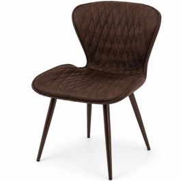 Chair Elda 047-6273 50x50x84cm Dark Brown BROWN