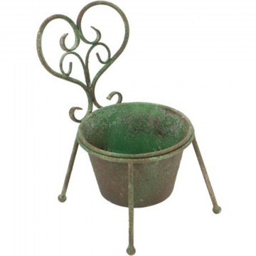 Plant Pot Vector D7210 16,5x16,5x27cm Antique Green Artekko