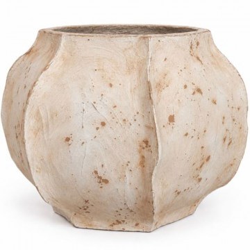 Plant Pot Raw 8-0313 41,5x41,5x30,5cm Beige Artekko