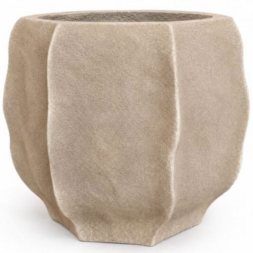 Plant Pot Raw 8-0310 39x39x35cm Beige Artekko