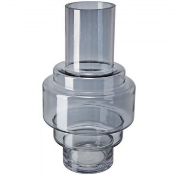 Vase Fluted 70471-LUSM-DS-SA 19,5x19,5x35cm Grey Artekko