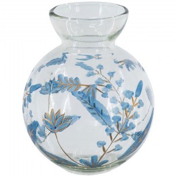 Vase Aphelios B8572-DS 15x15x21,6cm Clear-Blue Artekko