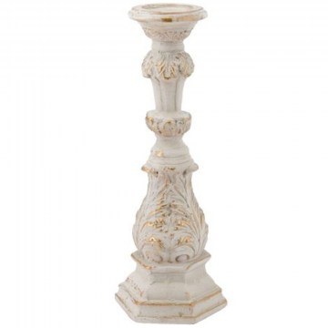Candlestick Cement B0016 19,8x18x52,5cm Antique White Artekko