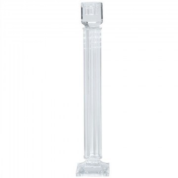 Candlestick Glassy B8601 9x9x46cm Clear Artekko
