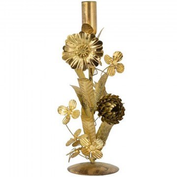 Candlestick Solis D8540 9x9x30cm Gold Artekko
