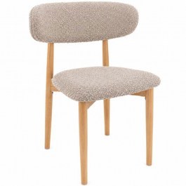 Chair Bomonti Boucle 715-1111 56x50x79cm Grey-Natural GREY