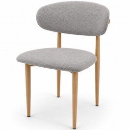 Καρέκλα Sento 047-6230 52x56x78cm Grey-Natural GREY