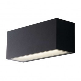 Φωτιστικό Τοίχου - Απλίκα Twin LED-W-TWIN-XL ANT 40W Led 30x10,8x12cm Anthracite Intec ANTHRACITE