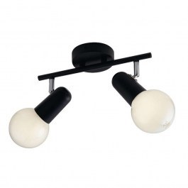 Ceiling Lamp - Spot Punto SPOT-PUNTO-2 NER Adjustable 2xE27 32x14x10cm Black Intec BLACK