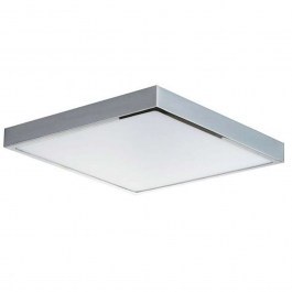 Φωτιστικό Οροφής - Πλαφονιέρα Domo LED-DOMO-Q24 24W Led 24x24x2,4cm Chrome Intec CHROME