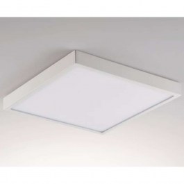 Φωτιστικό Οροφής - Πλαφονιέρα Domo LED-DOMO-Q24-BCO 24W Led Led 24x24x2,4cm White Intec WHITE