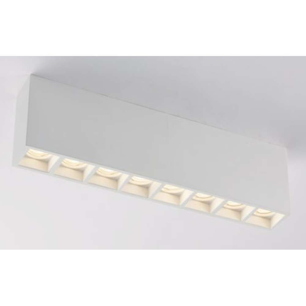 Φωτιστικό Οροφής - Πλαφονιέρα Hapis I-HAPIS-RT8 8xGU10 39x55x11cm White Intec