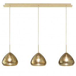 Φωτιστικό Οροφής - Ράγα Glow 3667-48-118 3xE27 40W 110x200cm Brass La Mia Luce BRASS