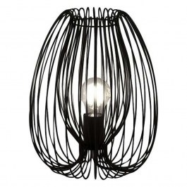 Φωτιστικό Επιτραπέζιο Camp 3677-30-101 1xE27 40W Φ25cm 31cm Black La Mia Luce BLACK