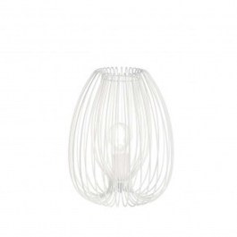 Φωτιστικό Επιτραπέζιο Camp 3677-30-102 1xE27 40W Φ25cm 31cm White La Mia Luce WHITE