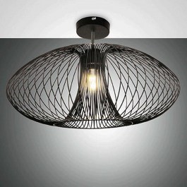 Ceiling Lamp Fassa 3706-65-101 1xE27 40W D60cm 35cm Black La Mia Luce BLACK