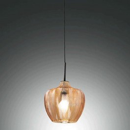 Φωτιστικό Οροφής Gallura 3722-40-125 1xE27 40W Φ25cm 200cm Amber La Mia Luce AMBER