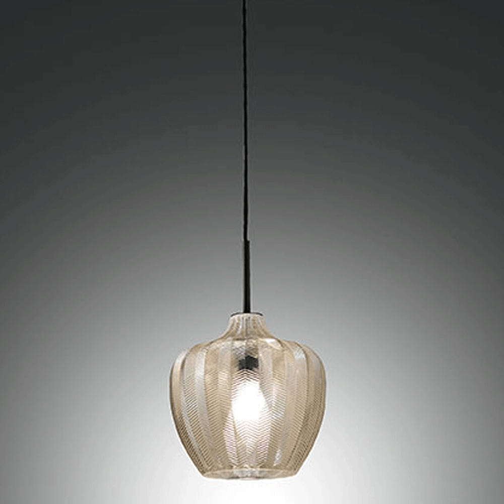 Φωτιστικό Οροφής Gallura 3722-40-167 1xE27 40W Φ25cm 200cm Champagne La Mia Luce