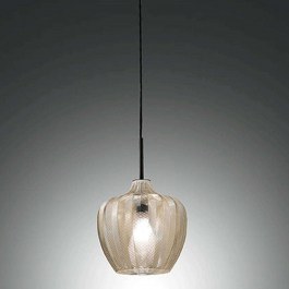 Φωτιστικό Οροφής Gallura 3722-40-167 1xE27 40W Φ25cm 200cm Champagne La Mia Luce CHAMPAGNE