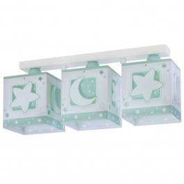 Ceiling Illuminant Three Lamps In Rail Moon 63233 Nh Green Ango GREEN