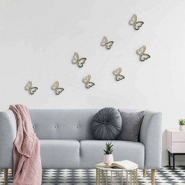 Polypropylene Wall Stickers Butterflies 3D 24011 Gold Ango GOLD