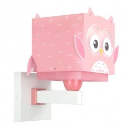 Wall Lamp Little Owl 64489 16x16x22cm 1xE27 Pink Ango PINK