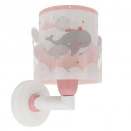 Wall Lamp Whale Dreams 61179S 16x16x22cm 1xE27 Pink-Multi Ango PINK-MULTI
