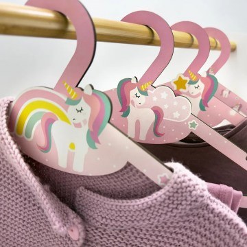 Κρεμάστρες Παιδικές Unicorns 4590 (Σετ 8τμχ) 31x18cm Multi Ango