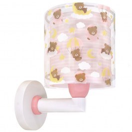 Φωτιστικό Τοίχου Παιδικό Baby Teddy 41579S E27 24x20x15cm Pink Ango PINK