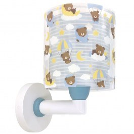 Φωτιστικό Τοίχου Παιδικό Baby Teddy 41579T E27 24x20x15cm Blue Ango BLUE