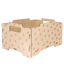 Children's Storage Boxes Starlight 5210S (Σετ 2τμχ) 26,5x34,5x18,5cm Pink Ango PINK
