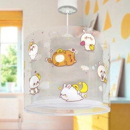 Children's Pendant Light Kawaii 41762ME 33x25cm E27 Grey Ango GREY
